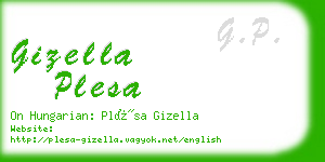 gizella plesa business card